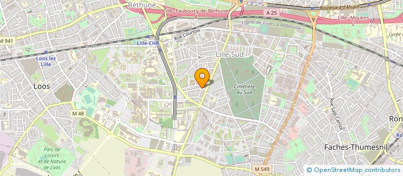 localisation de l'entreprise ASS AU GANT D ARGENT DE LILLE SUD à LILLE