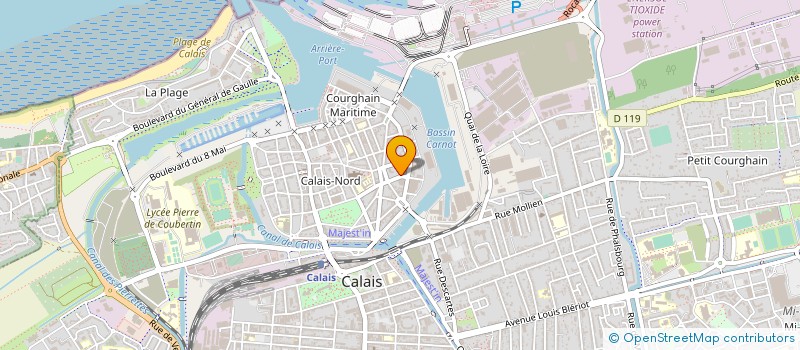 localisation de l'entreprise ASS AUDEMAR J PERARD T REMBOTTE F  CALAIS