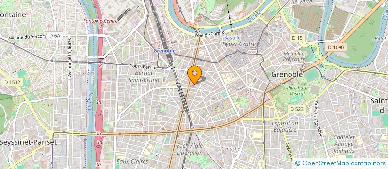 localisation de l'entreprise ASS AUDIO VISUELLE VIE JUIVE à GRENOBLE