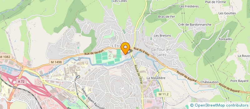 localisation de l'entreprise ASS AUDIOVISUEL EXPRESSION CREATION  L'ETRAT