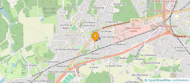 localisation de l'entreprise ASS AUDITEURS RADIO VANILLE  BALLAN-MIRE