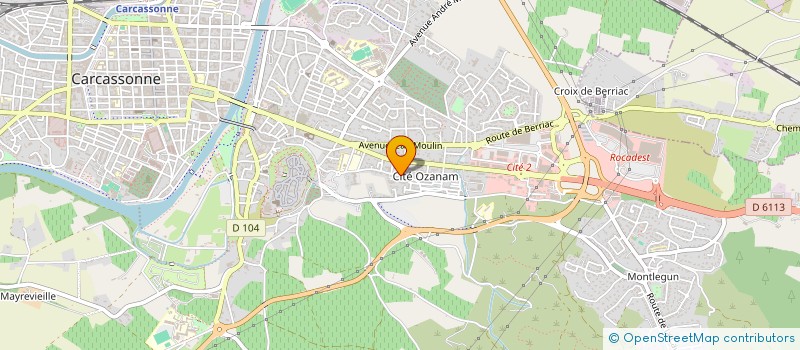 localisation de l'entreprise ASS AUDOISE JEUNESSE OUVRIERE ET RURALE à CARCASSONNE