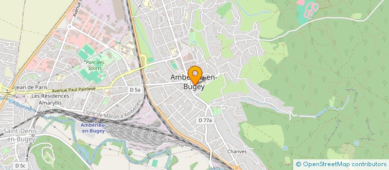 localisation de l'entreprise ASS AUMONERIE ETABS SCOLAIRES AMBERIEU  AMBERIEU-EN-BUGEY