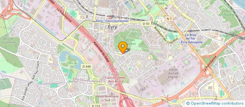 localisation de l'entreprise ASS AUNETTES ESPACE D'EVRY à EVRY-COURCOURONNES