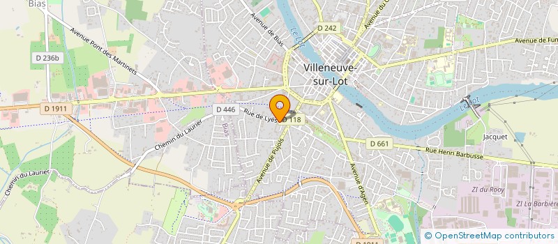 localisation de l'entreprise ASS AUTONOME DE PARENTS D ELEVES SECTEUR VILLENEUVE SUR LOT  VILLENEUVE-SUR-LOT