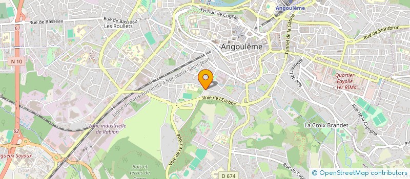 localisation de l'entreprise ASS AUTONOME DES PARENTS D ELEVES DE L ECOLE FERME DES VALETTES à ANGOULEME