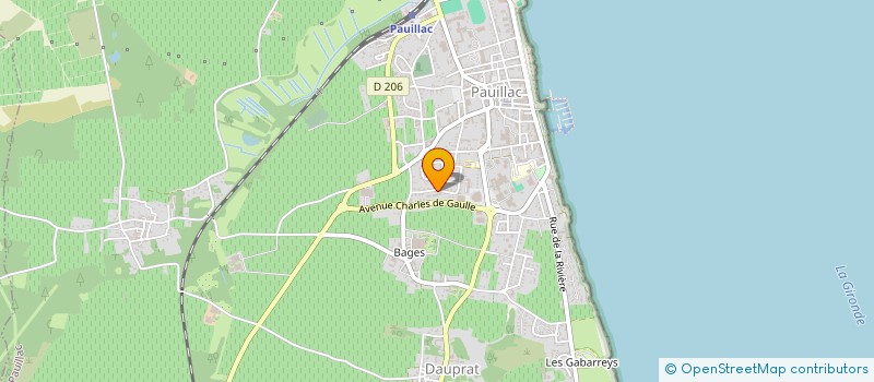 localisation de l'entreprise ASS. AUTONOME PARENTS ELEVES ECOLES PUBL à PAUILLAC