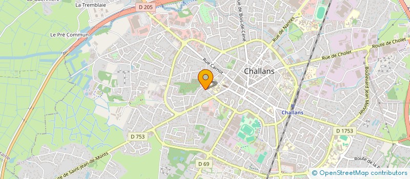 localisation de l'entreprise ASS AUTOUR DE L'ECOLE à CHALLANS