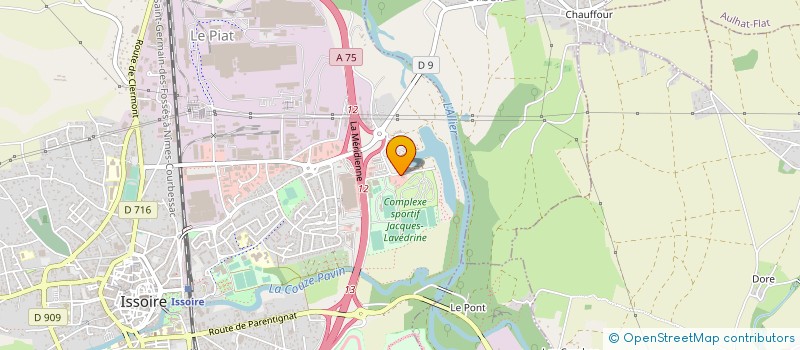 localisation de l'entreprise ASS AUVERGNATE DE MOUNTAIN BIKE  ISSOIRE