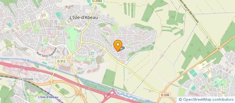 localisation de l'entreprise ASS AUX QUATRE VENTS  L'ISLE-D'ABEAU