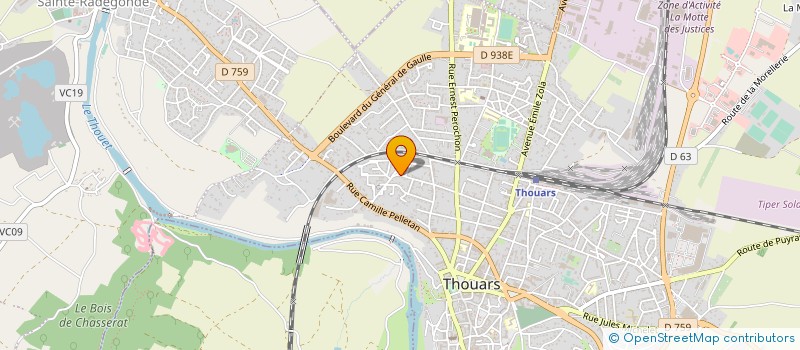 localisation de l'entreprise ASS AVENIR CYCLOTOURISTE THOUARSAIS  THOUARS