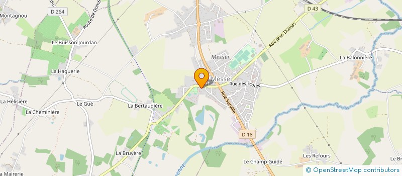 localisation de l'entreprise ASS AVENIR DE MESSEI FOOTBALL à MESSEI