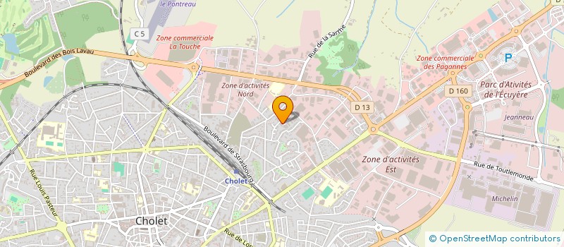 localisation de l'entreprise ASS  AVENIR DU BALLON CLUB à CHOLET