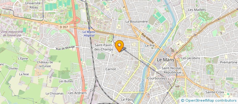 localisation de l'entreprise ASS AVENIR SAINT PAVIN  LE MANS