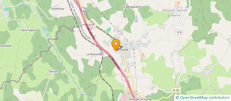 localisation de l'entreprise ASS. AVENIR SANTE MARGERIDE AUBRAC  ALBARET-SAINTE-MARIE