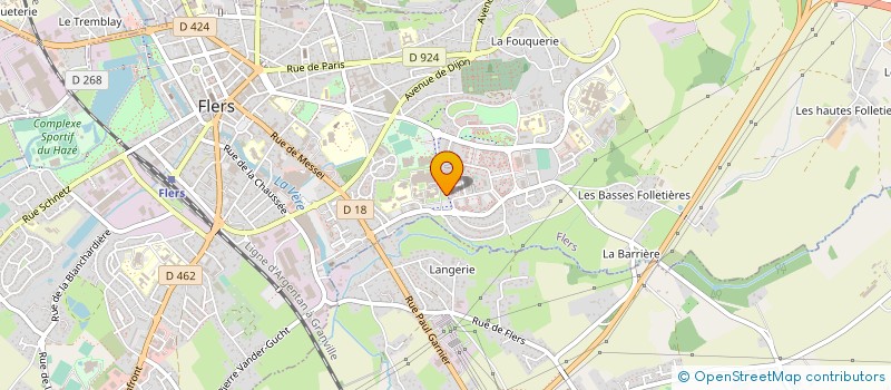 localisation de l'entreprise ASS AVENIRS LYCEE J GUHENNO à FLERS