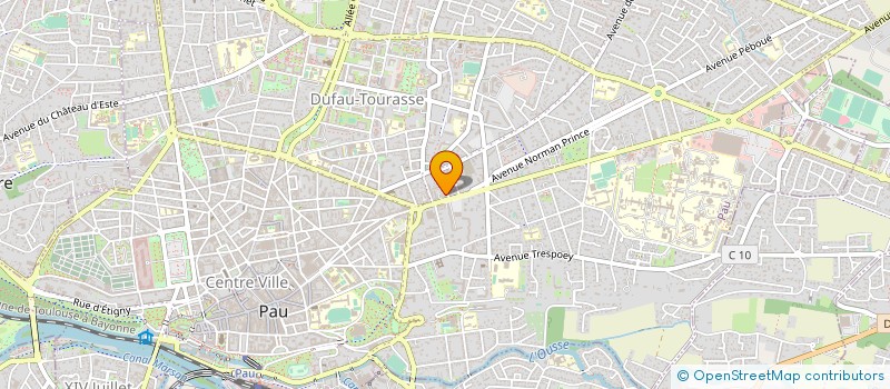 localisation de l'entreprise ASS AVENTURE PYRENEES à PAU