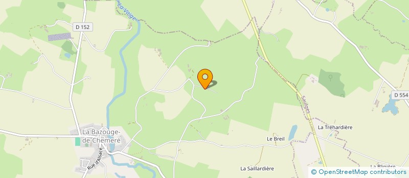 localisation de l'entreprise ASS AVICULT MAYENNE ET SARTHE  LA BAZOUGE-DE-CHEMERE