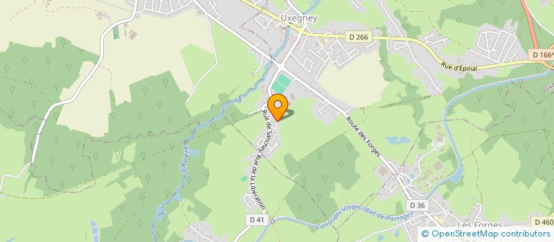 localisation de l'entreprise ASS AVIERE FOOTBALL  UXEGNEY