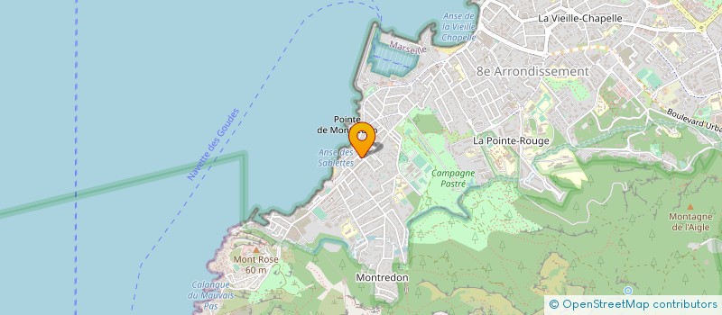localisation de l'entreprise ASS AVIRON CLUB DU FORTIN DE MONTREDON à MARSEILLE