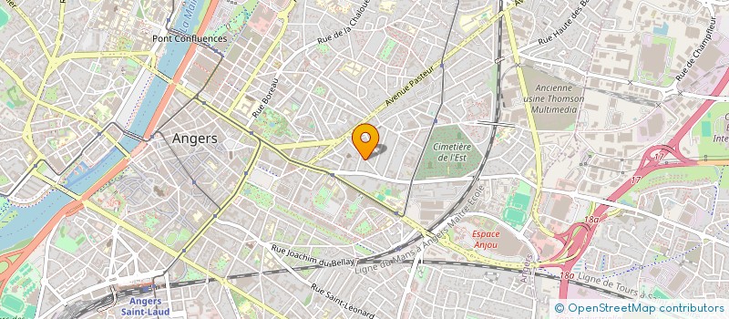 localisation de l'entreprise ASS AZIMUT GERONTOLOGIE à ANGERS