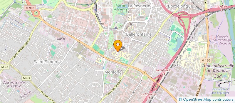 localisation de l'entreprise ASS B.A.  TOULOUSE