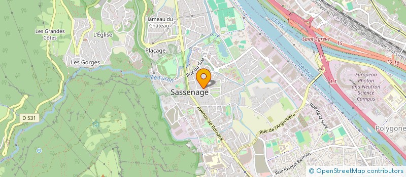 localisation de l'entreprise ASS  BAC  8 RHONE ALPES  SASSENAGE