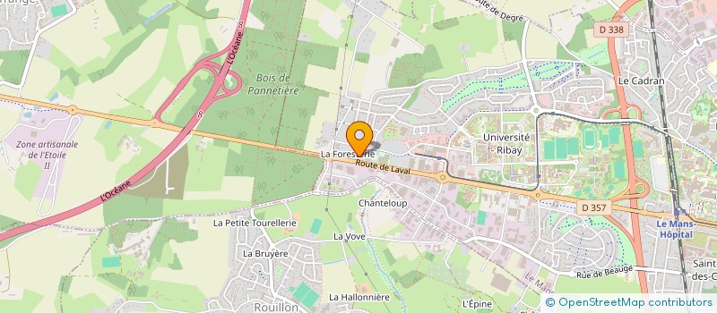 localisation de l'entreprise ASS BADGE  LE MANS