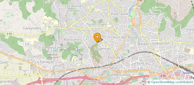 localisation de l'entreprise ASS. BAGARRE  TOULON