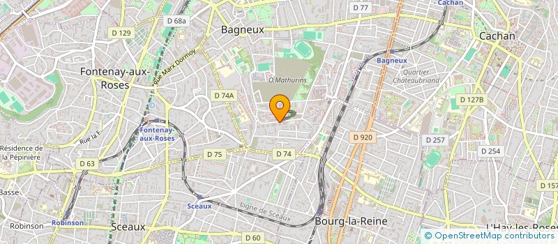 localisation de l'entreprise ASS BAGNEUX INTEGRATION FR ORIGINE ETRAN à BAGNEUX