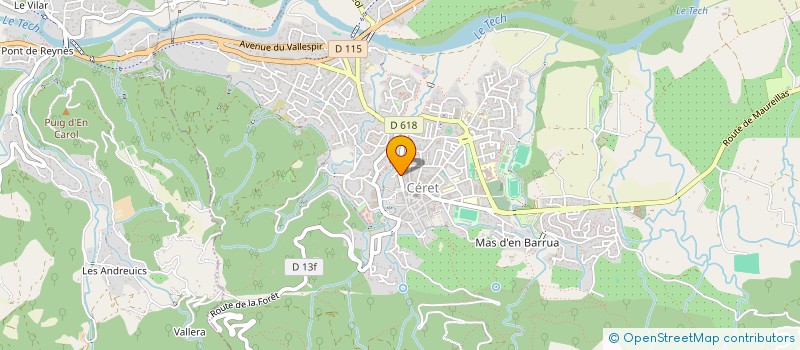 localisation de l'entreprise ASS BALADONF à CERET