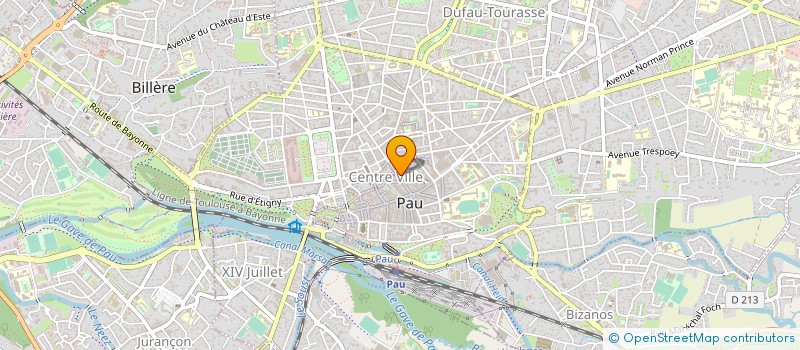 localisation de l'entreprise ASS BALLET CREATION à PAU
