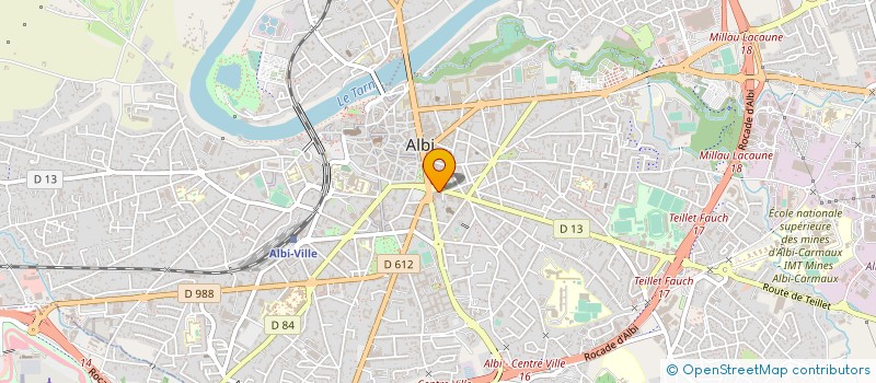 localisation de l'entreprise ASS BANK POP à ALBI