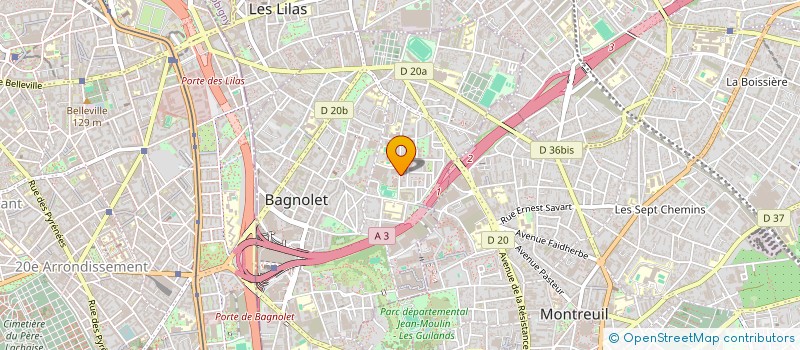 localisation de l'entreprise ASS BARKA à BAGNOLET
