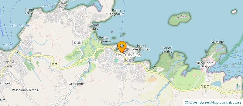 localisation de l'entreprise ASS BARMEN DE FRANCE REGION MARTINIQUE à LES TROIS-ILETS