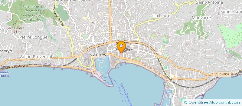 localisation de l'entreprise ASS BARRY ET VEILLITH à CANNES