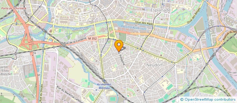 localisation de l'entreprise ASS BAS RHIN CHOMEURS-DEMANDEURS EMPLOI à STRASBOURG