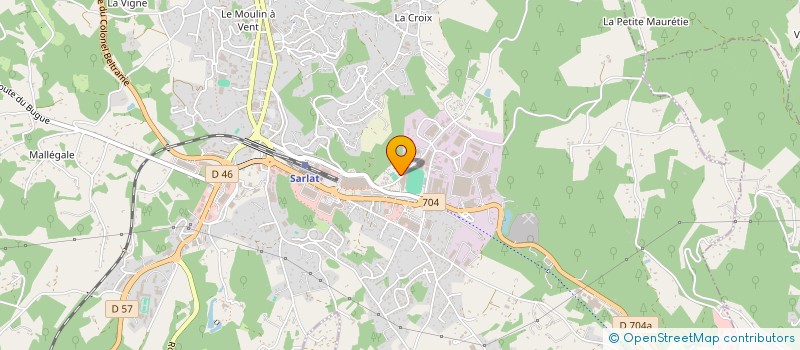 localisation de l'entreprise ASS BASE VTT DU PERIGORD NOIR  SARLAT-LA-CANEDA