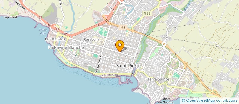 localisation de l'entreprise ASS BASKET CLUB DE SAINT PIERRE à SAINT-PIERRE