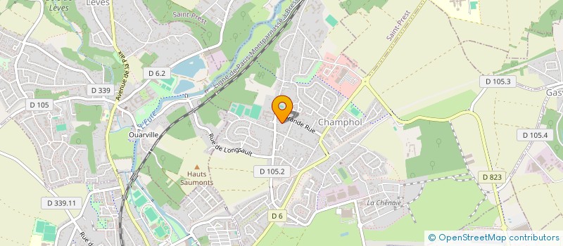 localisation de l'entreprise ASS BASKET DU FOYER DES JEUNES DE CHAMPHOL à CHAMPHOL
