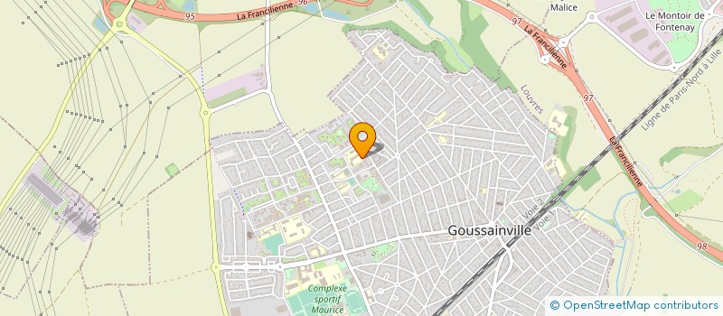 localisation de l'entreprise ASS BASKETTEURS GOUSSAINVILLE & FONTENAY  GOUSSAINVILLE