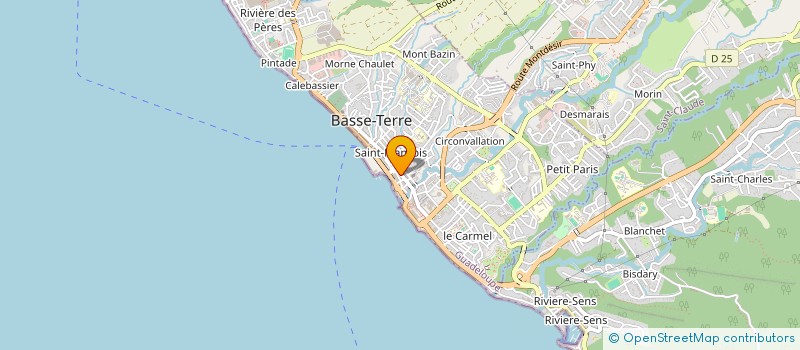 localisation de l'entreprise ASS BASSE TERRIENNE POUR LA PREVENTION ET LE TRAITEMENT DES ADDICTIONS à BASSE-TERRE