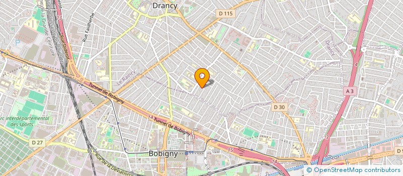 localisation de l'entreprise ASS BAT 95 BATIMENT ACTIVITES TECHNIQUES à DRANCY