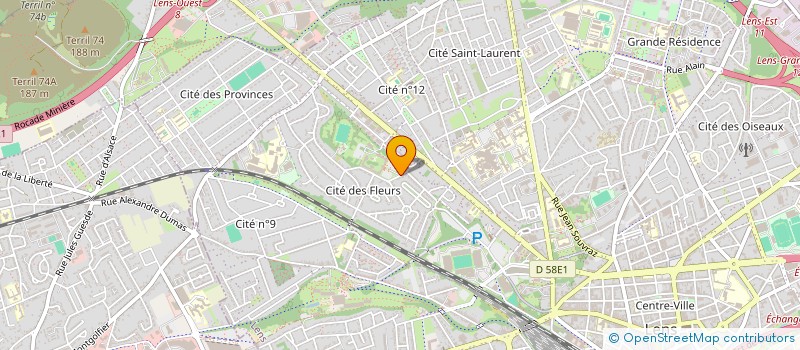 localisation de l'entreprise ASS BDE TC IUT DE LENS  LENS