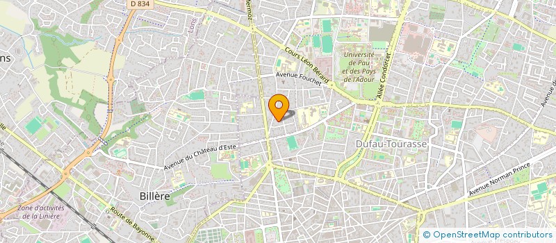 localisation de l'entreprise ASS BEARN PREVENTION DEPISTAGE DIAGNOSTI à PAU