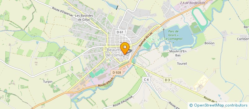 localisation de l'entreprise ASS BEAU EN FAVEUR DU 3E AGE à BEAUMONT-DE-LOMAGNE