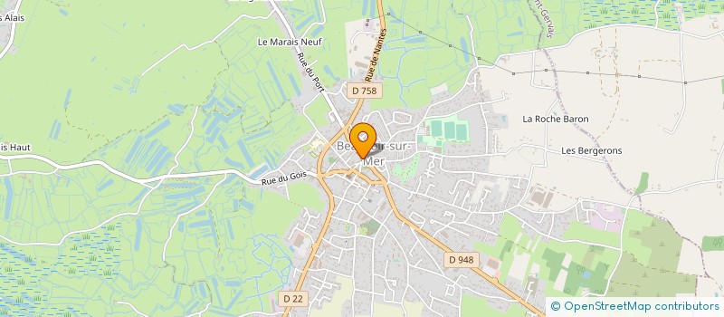 localisation de l'entreprise ASS BEAUVOIR - LA BARRE ORGANISATION  BEAUVOIR-SUR-MER