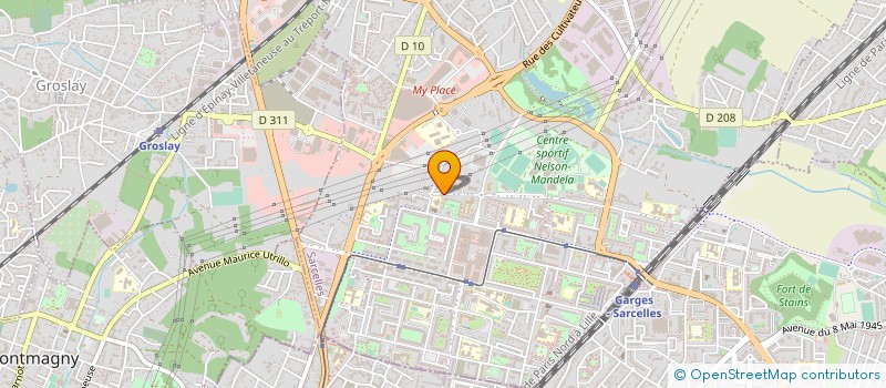 localisation de l'entreprise ASS BEITH YAACOV PRIMAIRE DE SARCELLES à SARCELLES