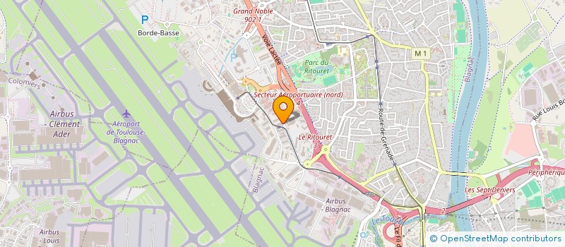localisation de l'entreprise ASS BENEF D AIDE A DOMICILE FORMATIONS à BLAGNAC