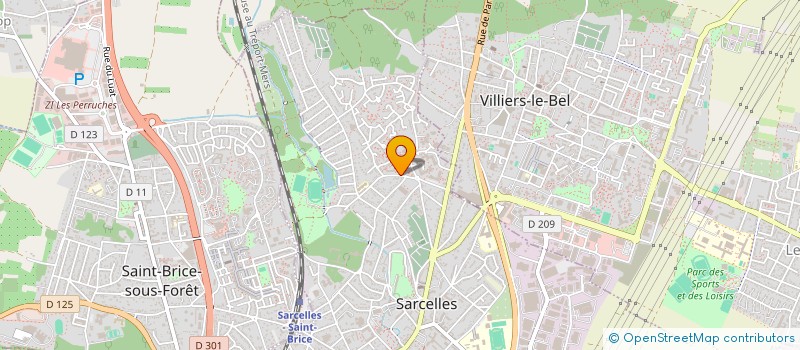 localisation de l'entreprise ASS BENEVOLE DES CHARDONNERETTES à SARCELLES